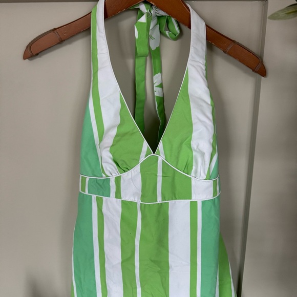 NWT Reversible Striped Halter Dress - Picture 2 of 9